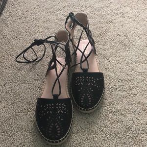 Never worn espadrilles sandals